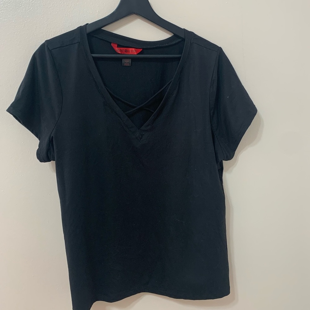 Casual Criss Cross V-neck